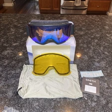 NEW! Smith Squad Snow Goggles Black ChromaPop Storm Rose Flash /Yellow Lens
