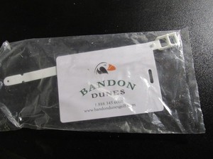 Bandon Dunes Golf course White Bag tag. New in package