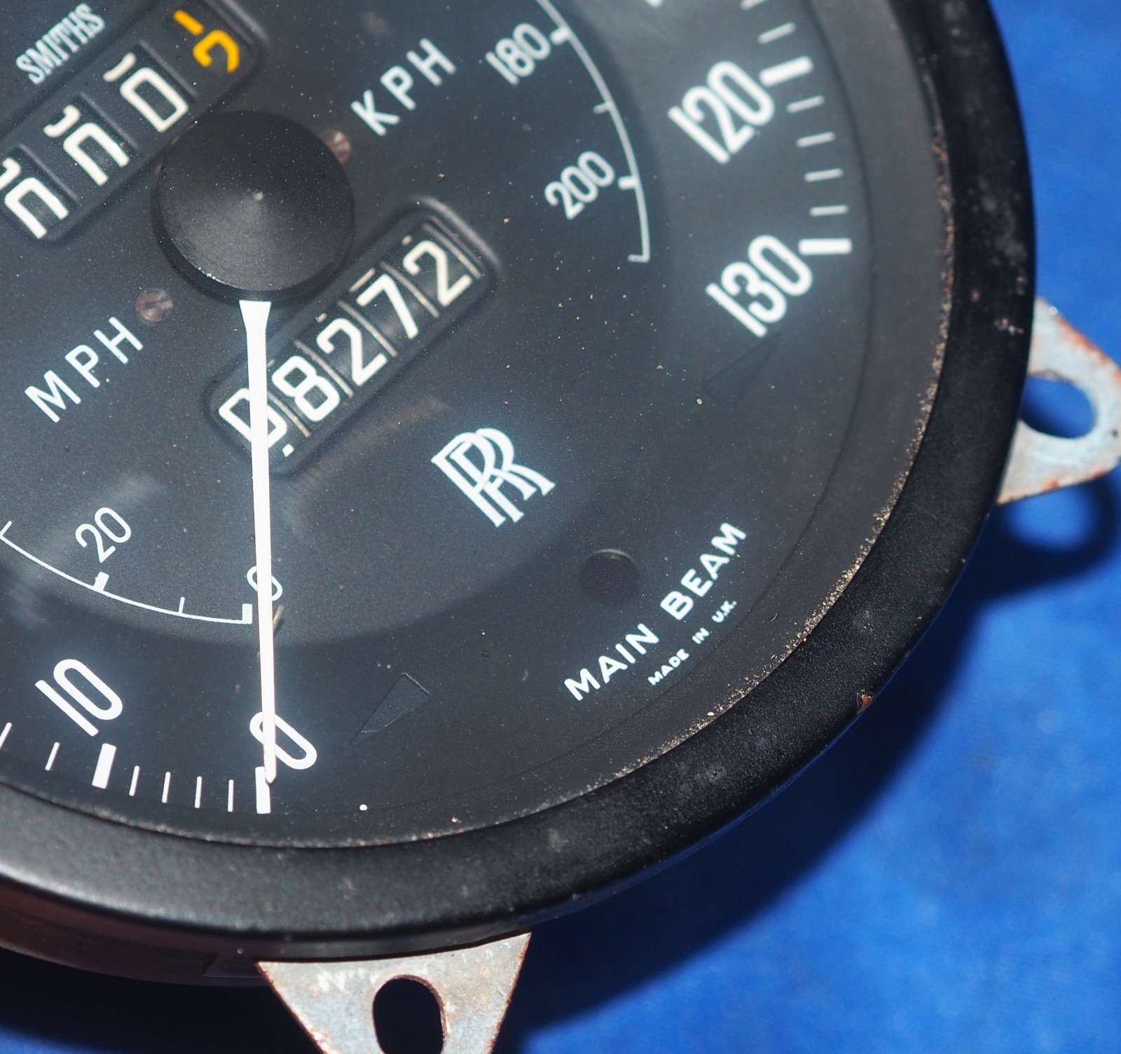 1965-1976 Rolls Royce Silver Shadow Dash Speedometer Gauge 130 MPH OE 8272 Miles