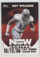 2007 Topps Generation Now Arrives Roy Williams #GNAR-RW1 f6p