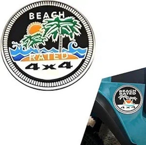 3D Round Emblem Decals for Cars Trucks and SUVs, 4x4 Vehicle Size: cocos badge