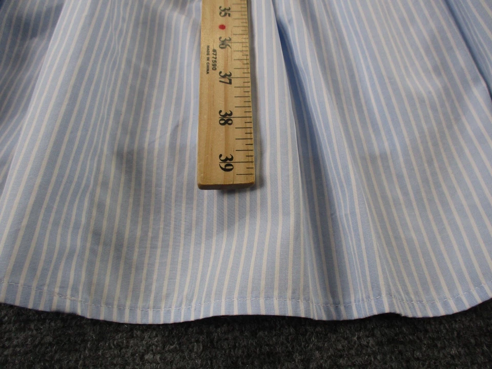 Vestido camisero Fabiana Filippi para mujer L a rayas en capas popelina suelto fluido Italia Foto 4 de 4