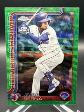 2025 Topps Pro Debut - Chrome Jared Serna #PDC-121 Green Wave Refractor /99 (RC)