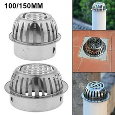 Stainless-Steel Round Floor Drain Cover Outdoor Balcony Anti Blocking Drainage