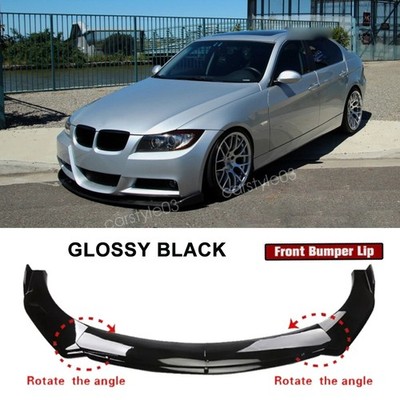 For 3 Series E92 Coupe 328 335 Glossy Front Bumper Body Lip Spoiler Splitter