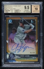 2018 Bowman Draft Gold Refractor 42/50 Grant Lavigne BGS 9.5 GEM MINT Auto o8h