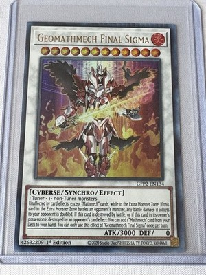Yugioh Geomathmec Final Sigma 1st Edition Pack Crimp