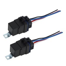 4 Pins 12V 80A Auto Relay with Harness Sockets Waterproof Car Relay 2 Pcs