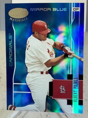 2003 Leaf Certified Materials - Albert Pujols #173 Mirror Blue /50