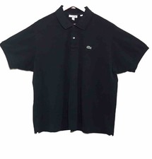 LACOSTE Polo Shirt Short Sleeve Black Mens Size 8 3XL