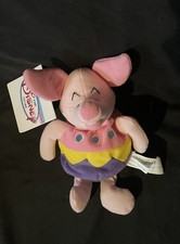 Disney Store Easter Egg Piglet Mini Bean Bag Plush Beanie baby 8" new