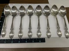 8 Gorham Sterling Silver Tea Spoons Melrose Pattern Scrap Lot 284g