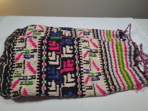 1920s Ottoman Knitted Socks Antique Colourful