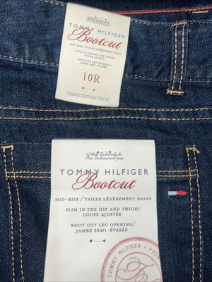 TOMMY HILFIGER Women s Stretch Dark Jeans  NWT'S  ''BOOTCUT'' Size 10 R