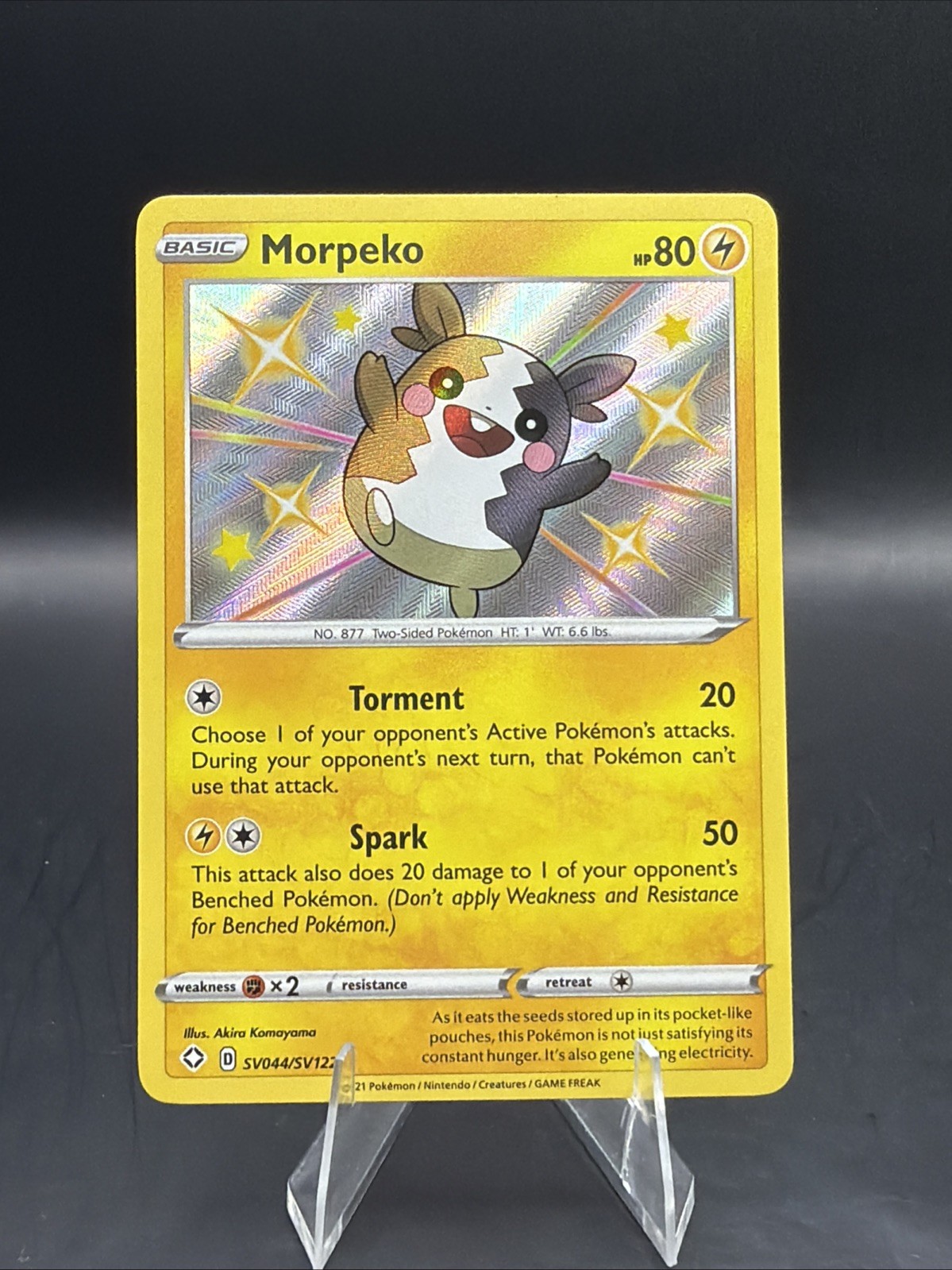 Morpeko SV044/SV122 Shining Fates: Shiny Vault Holo