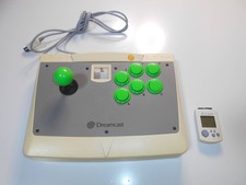 Lotto 2 Sega Dreamcast Arcade Stick HKT-7300 + Memoria Visiva HKT-7002 Testato Giappone