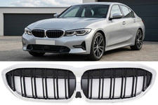? SPORT GRILL K�HLERVERKLEIDUNG F�R BMW 3ER G20 G21 VOR-LCI DOPPELSTEG CHROM