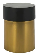 Home Collection Solstice Round Black and Gold Side Table