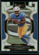 2025 Panini Select #2 Omarion Hampton Silver Prizm