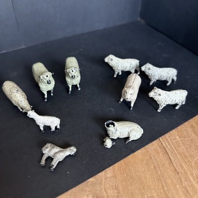 Vintage Timpo Britains Lead Farm/Zoo - Schafe Mutterschaf Lämmer Eisenbahn Tiere 