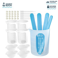 Silikon Messbecher Set 250Ml 100Ml RüHrstäBe Pipetten Epoxidharz ZubehöR