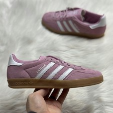 Adidas Gazelle Indoor Bliss Lilac White Womens JS1395 NEW Multi Sz