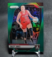 Haley Jones Green Holo 2024 Panini Prizm WNBA Basketball Card #2 Atlanta Dream