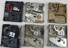 Lot of  six(6) Pinball Arcade Coin Mechanisms quarter untested need cleaned