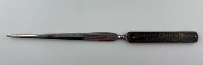 Hollister, White & Co., Inc. Investment Securities Advertising Letter Opener