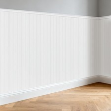 Pre-Cut Wainscoting Panels Kit WPC Slats Accent Wall Panel Home Decor Covers 39