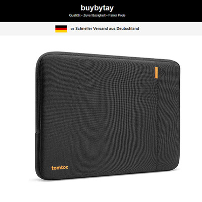 Wasserabweisende 360° Laptoptasche für 15,6 Zoll Notebooks