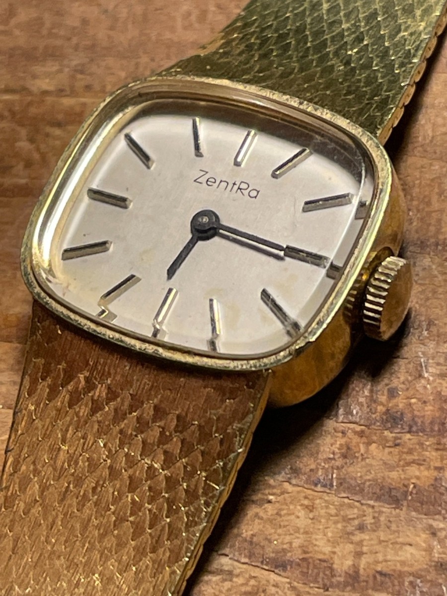 Vintage Zentra Rolled Gold Watch, Women\'s Not Working Manual Wind Watch 17 Rubis ZentRa Women Wristwatches for sale | eBay main image 2