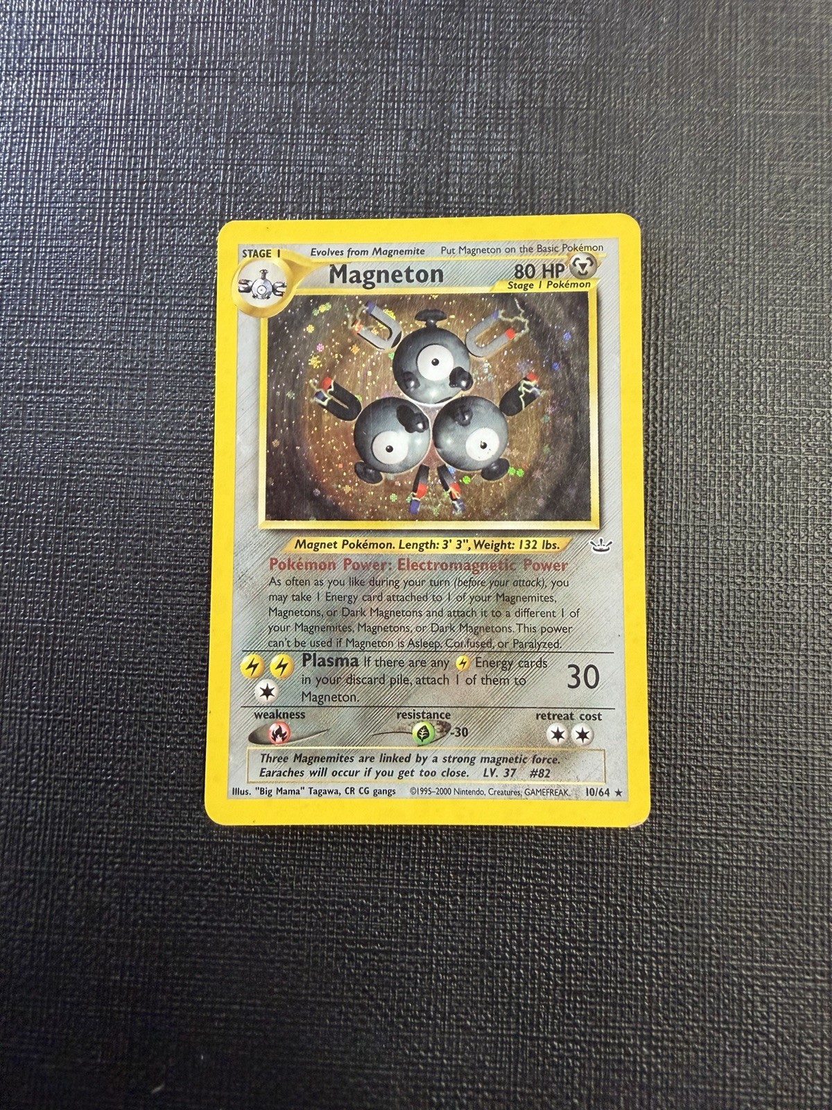 Magneton 10/64 🌟 Holo Rare Pokemon TCG Neo Revelation (2001) Vintage LP