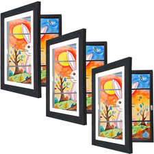 Cratth 3-Pack Kids Artwork Frames Changeable 8.5X11-In Frames Front Opening