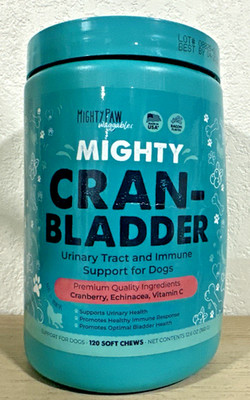 Mighty Paw Waggables Cran-Bladder  Vet Formulated - 120 Soft Chews