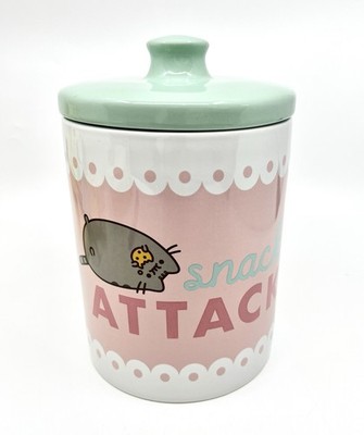 Pusheen 2019 Snack Canister Ceramic Kitchen Jar w Lid Medium Box NEW