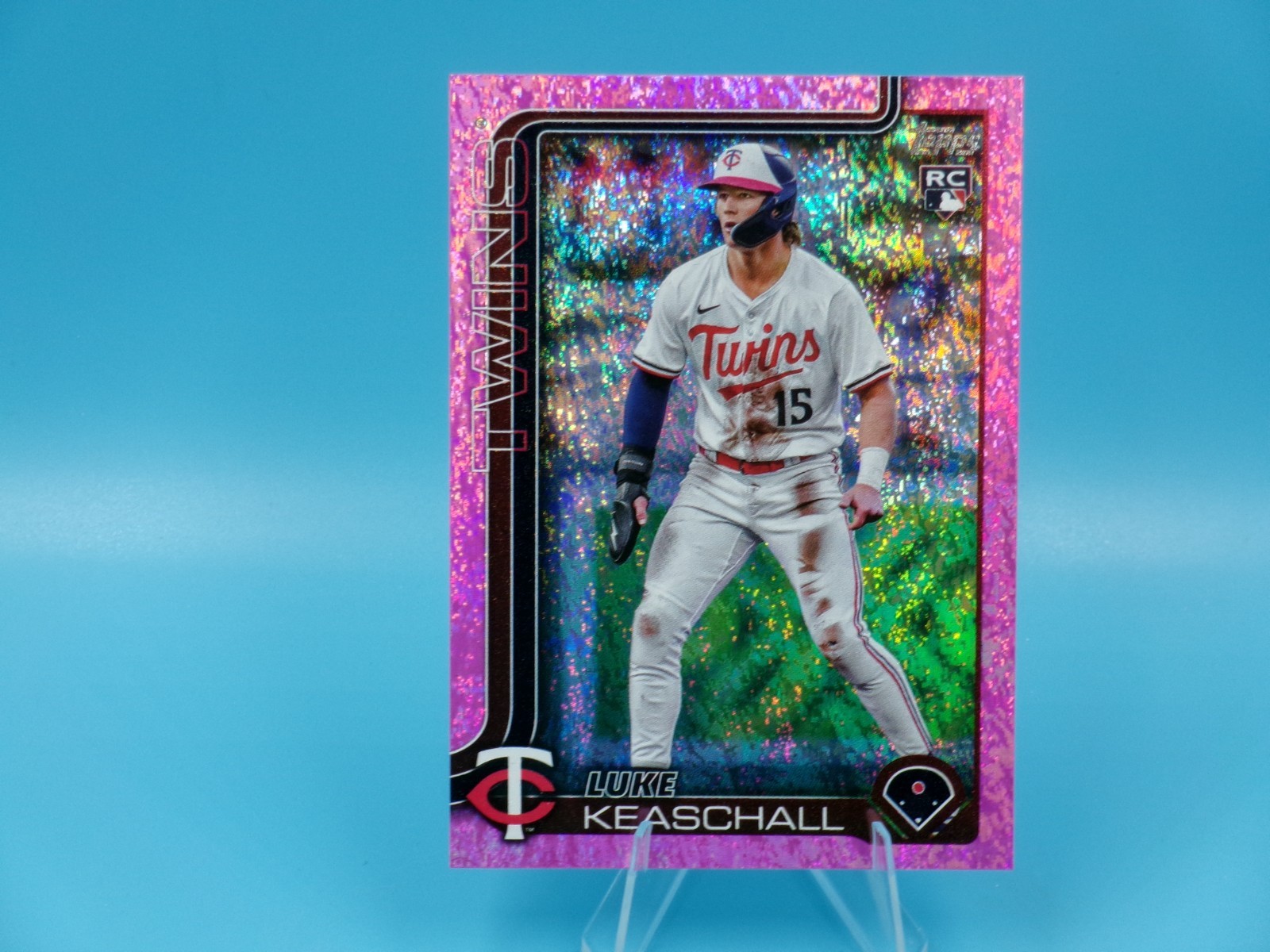 2025 Topps Update Luke Keaschall RC Rookie Pink Holo Foil #US16 Twins