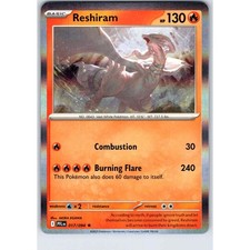 Carta Pokemon Reshiram 17/94 Fiamme Fantastiche Rara Holo NM TCG Singoli Near Mint