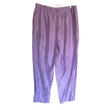 Diane Von Furstenberg Vintage Womens M Color authority 100 Silk Track Pants
