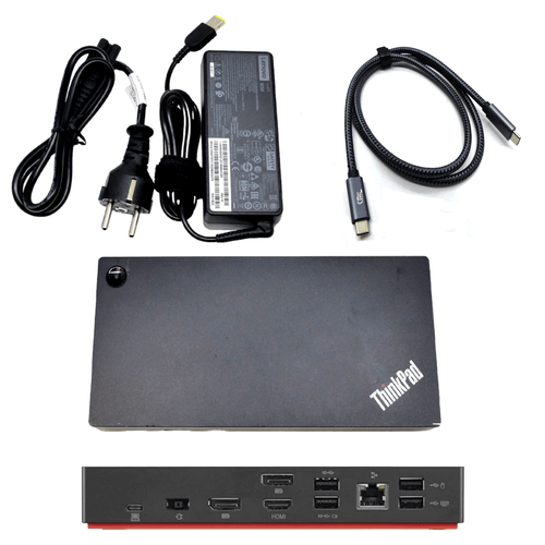 Lenovo ThinkPad Dock Gen2 40AS 03X7609 4K AC-90W USB-C - Bild 3 von 6