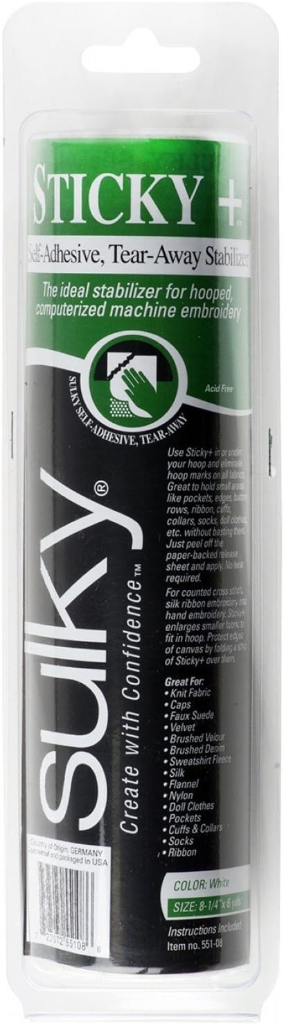 Sulky 551-08 Sticky Self-Adhesive Tear-Away Stabilizer Roll-