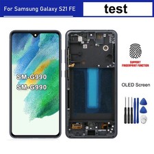 Für Samsung Galaxy S21 FE 5G OLED Display LCD Touchscreen Digitizer mit Rahmen
