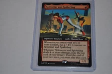 MTG magic SPIDERMAN spm EXTENDED ART SPINNERET AND SPIDERLING #264 RARE