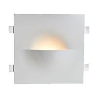 Wandeinbauleuchte Wandlampe Flurleuchte Schlafzimmer Quadratisch Weiß Gips H40Cm
