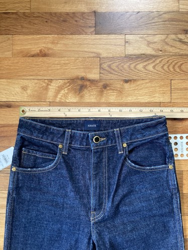 Khaite Vivian Turlington Straight Womens Dark Blue Jeans Denim Size 27 Luxury US - Picture 5 of 9