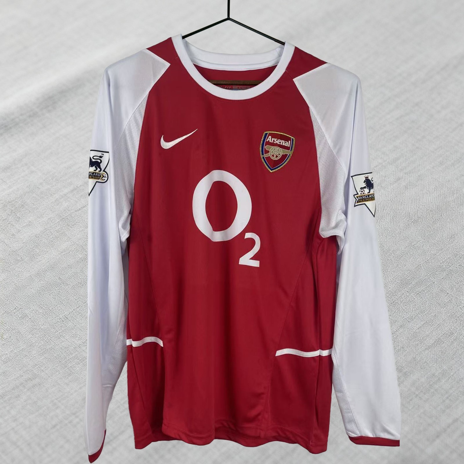 Arsenal 2002-2003 home jersey – epl classic vintage – henry #14 long sleeve