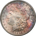 1887 Morgan Silver Dollar $1 - PCGS MS61 - Vibrant Toning!