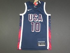 Jayson Tatum #10 2024 Olympics Team USA Basketball Swingman Men's Jersey Navy