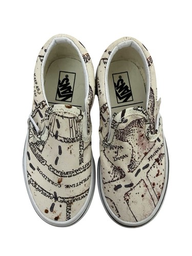 Vans x Harry Potter Marauders Map Toddler Slip on Sneaker Shoes size 10.5 New - Picture 2 of 8