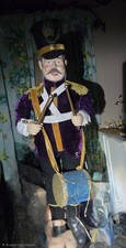 Toy Soldier Drummer Statue VINTAGE  JHX-09019 Purple Uniform